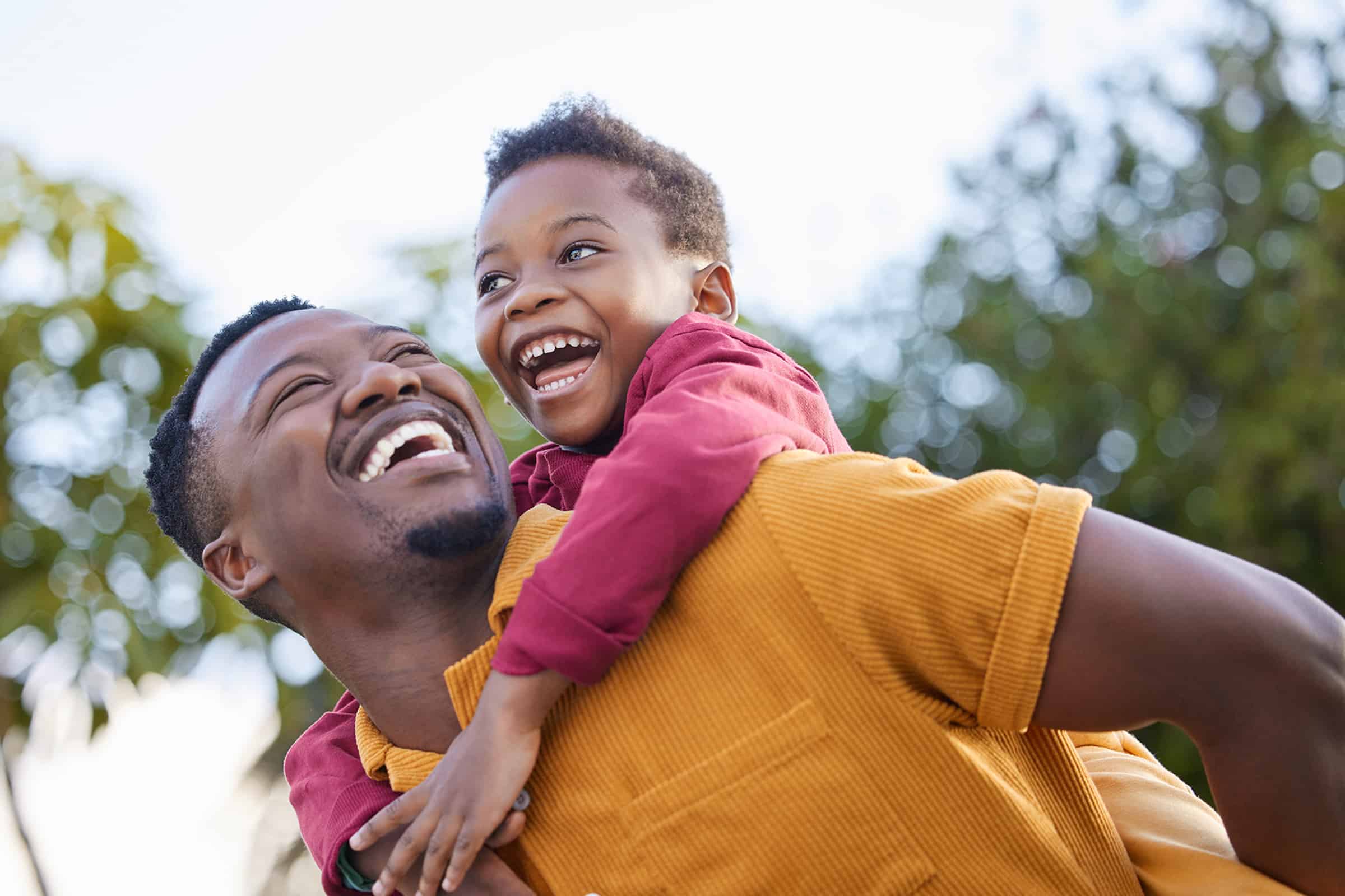 Family smiling after getting general dental services near St. Johns, FL